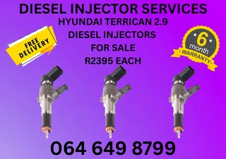 Hyundai Terrican 2.9 Diesel Injectors With Washer For Sale On Exchange 6 Months Warranty