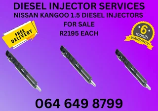 Nissan Kangoo 1.5 Diesel Injectors For Sale With 6 Months Warranty Copper Washers Included