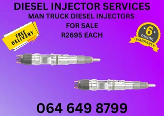 Man Truck Diesel Injectors With Copper Washers For Sale Or Recon Your Own With 6 Months Warranty