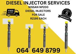 Diesel Injectors For Sale For Nissan Np200 Copper Washer Included With Warranty