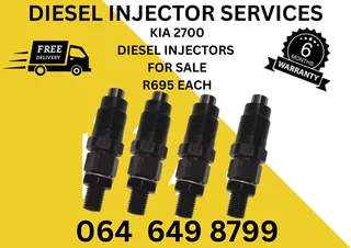 Kia 2700 Diesel Injectors For Sale Washers Included