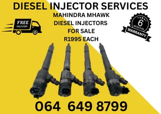 Mahindra Mhawk Diesel Injectors With Washers For Sale 6 Months Warranty Included