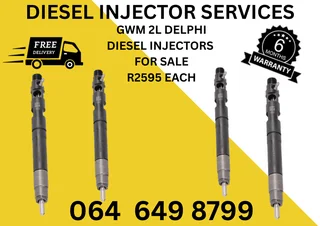 Gwm 2l Delphi Diesel Injectors For Sale With Warranty