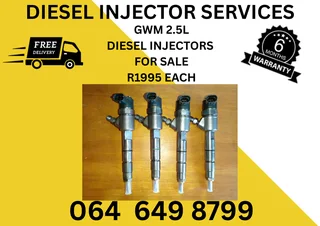 Diesel Injectors For Sale For Gwm 2.5 Copper Washers And Warranty Included