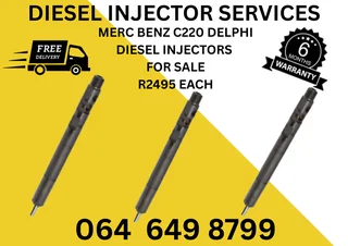 Merc Benz C220 & C270 Delphi Diesel Injectors For Sale With Copper Washers And Warranty