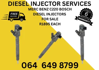 Merc Benz C220 & C270 Bosch Diesel Injectors For Sale