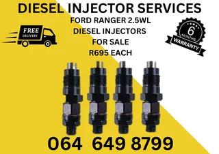 Ford Ranger 2.5wl Diesel Injectors With Washers Included For Sale Or Recon Your Own