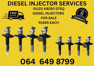 Isuzu Kb250 Dteq Diesel Injectors With Copper Washers For Sale 6 Months Warranty Included