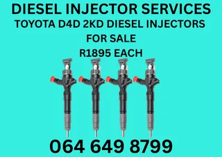 Toyota D4d 2kd Diesel Injectors For Sale Or Recon Your Own