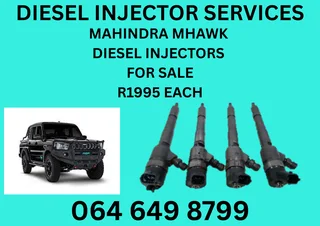 Mahindra Mhawk Diesel Injectors With Copper Washers For Sale Or Recon Your Own Warranty Included