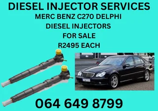 MERC BENZ C220 &amp; C270 DELPHI DIESEL INJECTORS FOR SALE ON EXCHANGE WITH 6 MONTHS WARRANTY