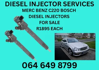 Merc Benz C220 & C270 Bosch Diesel Injectors With Copper Washers For Sale Or Recon Your Own