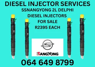 Ssangyong 2l Delphi Diesel Injectors For Sale Or Recon Your Own Copper Washers Included