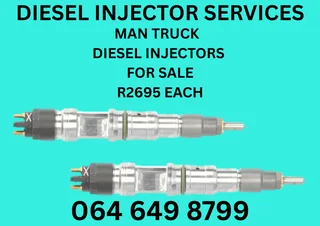 Man Truck Diesel Injectors With Copper Washers For Sale On Exchange 6 Months Warranty Included