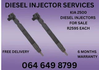Kia 2500 Diesel Injectors For Sale With 6 Months Warranty