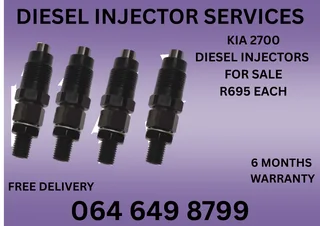 Kia 2700 Diesel Injectors For Sale Or Recon Your Own With 6 Months Warranty And Washers Included