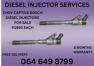 Chev Captiva Bosch Diesel Injectors For Sale On Exchange Copper Washers Included