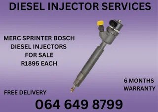 Merc Sprinter Bosch Diesel Injectors With Copper Washers For Sale Or Recon Your Own