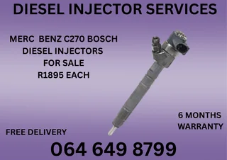 MERC BENZ C220 &amp; C270 BOSCH DIESEL INJECTORS FOR SALE OR RECON YOUR OWN