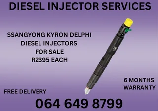 Ssangyong Kyron Delphi Diesel Injectors For Sale On Exchange Washers Included