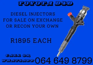 Toyota D4d Diesel Injectors For Sale On Exchange Or Recon Your Own