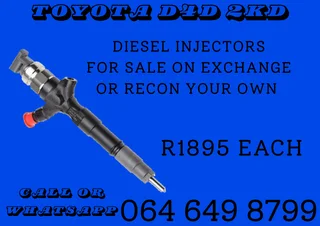 Toyota D4d 2kd Diesel Injectors For Sale Or Recon Your Own