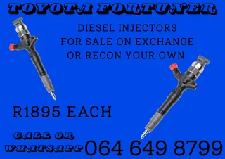 Toyota Fortuner Diesel Injectors For Sale On Exchange