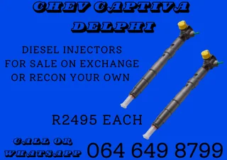 Chev Captiva Delphi Diesel Injectors For Sale On Exchange