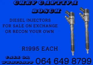 Chev Captiva Bosch Diesel Injectors For Sale Or Recon Your Own