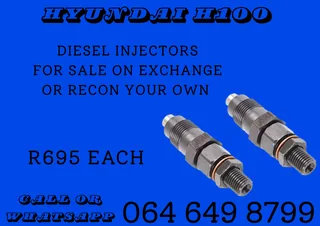 Hyundai H100 Diesel Injectors For Sale With Washers
