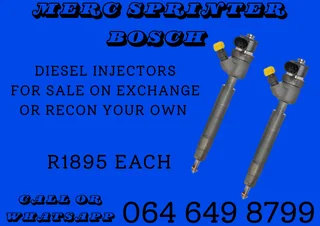 Merc Sprinter Bosch Diesel Injectors For Sale Or Recon Your Own