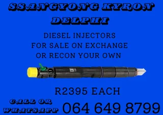 Ssangyong Kyron Delphi Diesel Injectors For Sale Or Recon Your Own