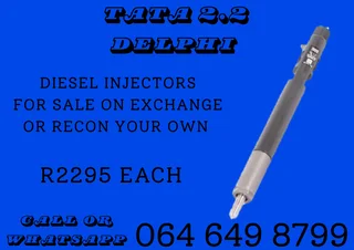 Tata 2.2 Delphi Diesel Injectors For Sale Or Recon Your Own