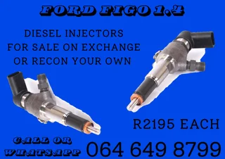 Ford Figo 1.4 Diesel Injectors With Copper Washers For Sale Or Recon Your Own