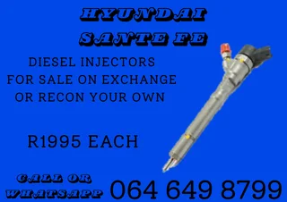 Hyundai Sante Fe Diesel Injectors For Sale On Exchange Or Recon Your Own With Warranty