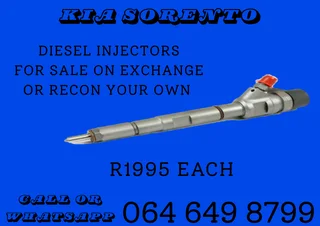 Kia Sorento Diesel Injectors For Sale On Exchange