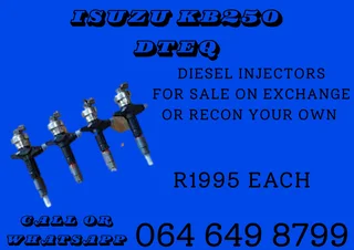 Isuzu Kb250 Dteq Diesel Injectors For Sale With 6 Months Warranty