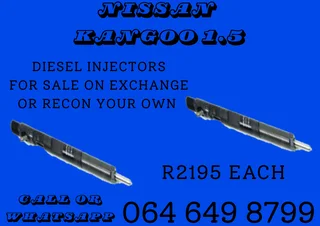 Nissan Kangoo 1.5 Diesel Injectors For Sale On Exchange Or Recon Your Own With Copper Washers