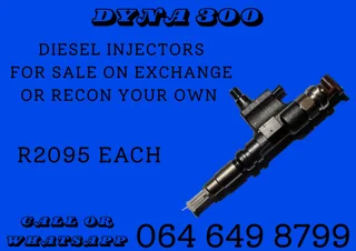 Dyna 300 Diesel Injectors For Sale Or Recon Your Own With 6 Months Warranty