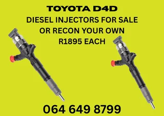 Toyota D4d Diesel Injectors For Sale On Exchange Or Recon Your Own