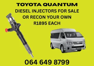 Toyota Quantum Diesel Injectors With Copper Washers For Sale Or Recon Your Own