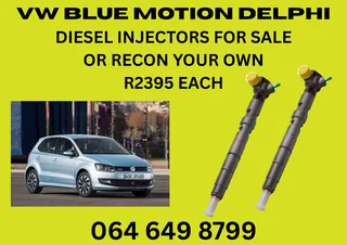 Vw Blue Motion Delphi Diesel Injectors For Sale Or Recon Your Own Washsers And Warranty Included