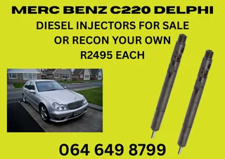 Merc Benz C220 & C270 Delphi Diesel Injectors For Sale Copper Washers Included