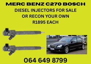 WE CAN RECON YOUR MERC BENZ C220 &amp; C270 DIESEL INJECTORS WITH A 6 MONTHS WARRANTY