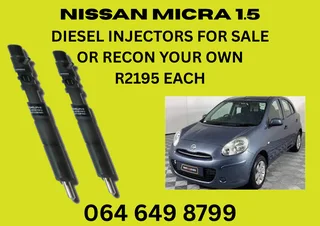 Nissan Micra 1.5 Diesel Injectors For Sale With 6 Months Warranty