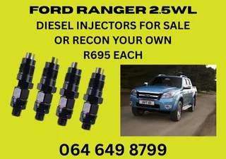 Ford Ranger 2.5wl Diesel Injectors For Sale On Exchange Or Recon Your Own With 6 Months Warranty