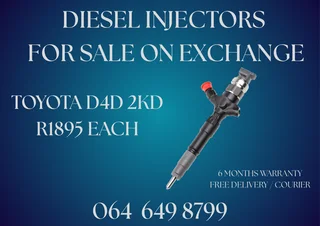 Toyota D4d 2kd Diesel Injectors With Copper Washers For Sale Or Recon Your Own