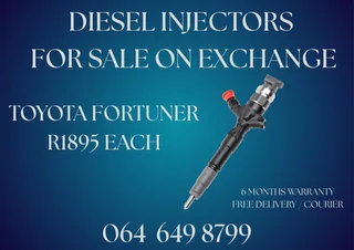 Toyota Fortuner Diesel Injectors For Sale With 6 Months Warranty