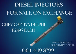 Chev Captiva Delphi Diesel Injectors For Sale With Copper Washers
