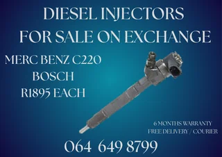 Merc Benz C220 Bosch Diesel Injectors For Sale On Exchange Or Recon Your Own Warranty Included